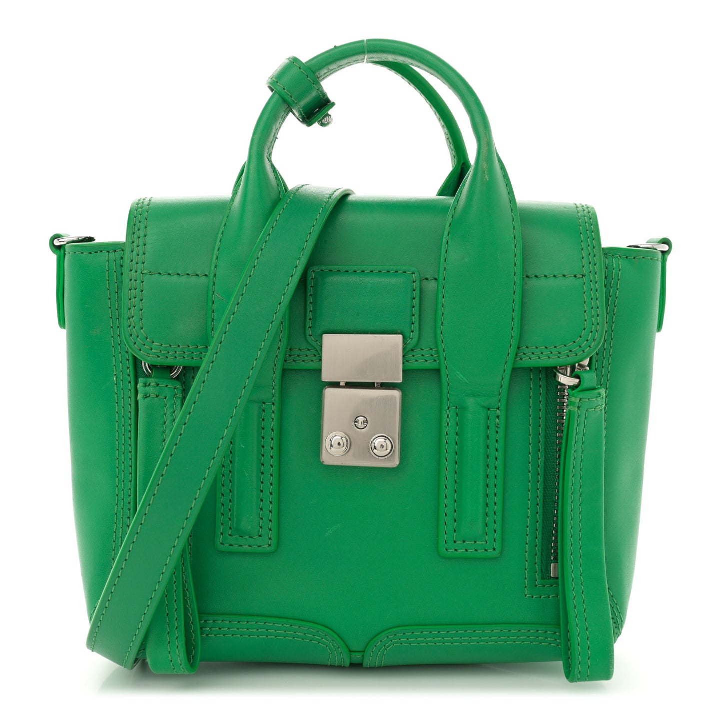 Calfskin Mini Pashli Satchel Green