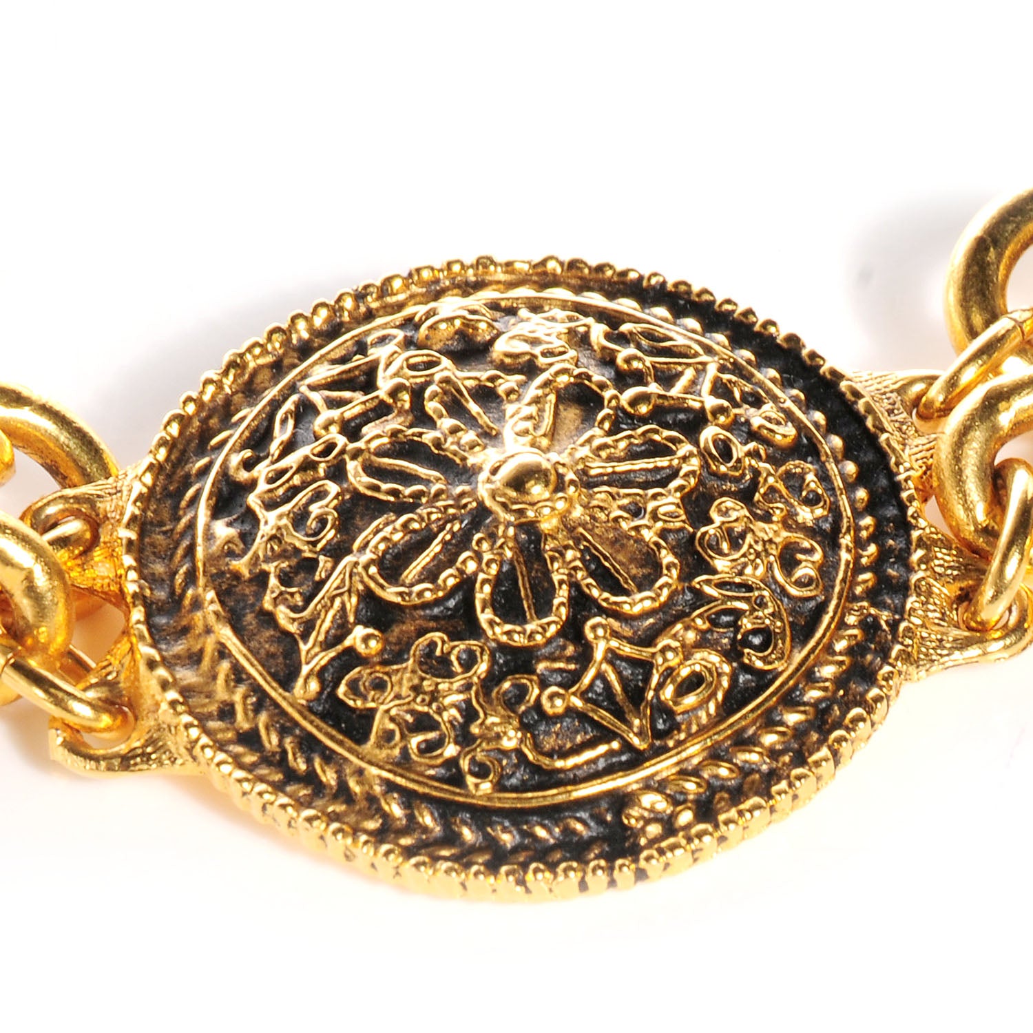 Chanel Chain CC Medallion Belt Gold 4 of 5