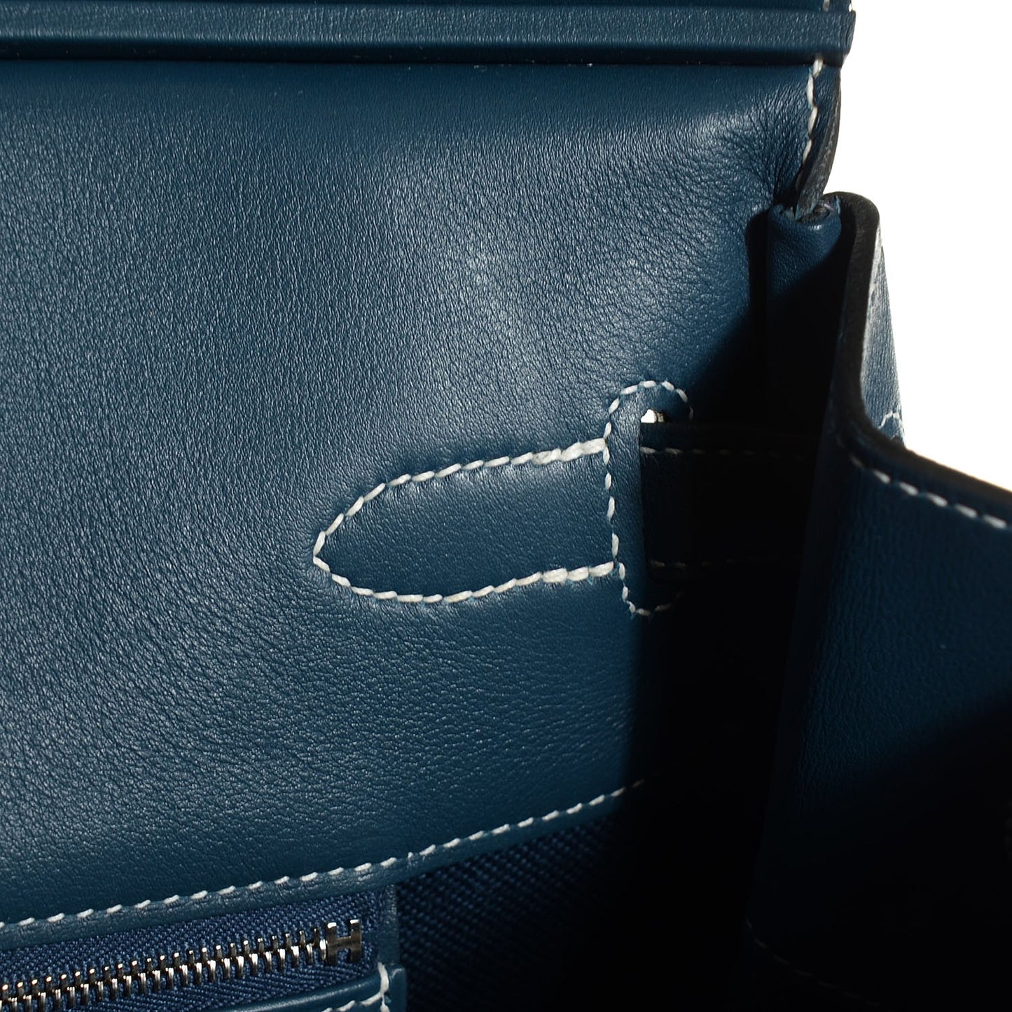 Swift Toile Ghillies Birkin 40 Bleu De Prusse