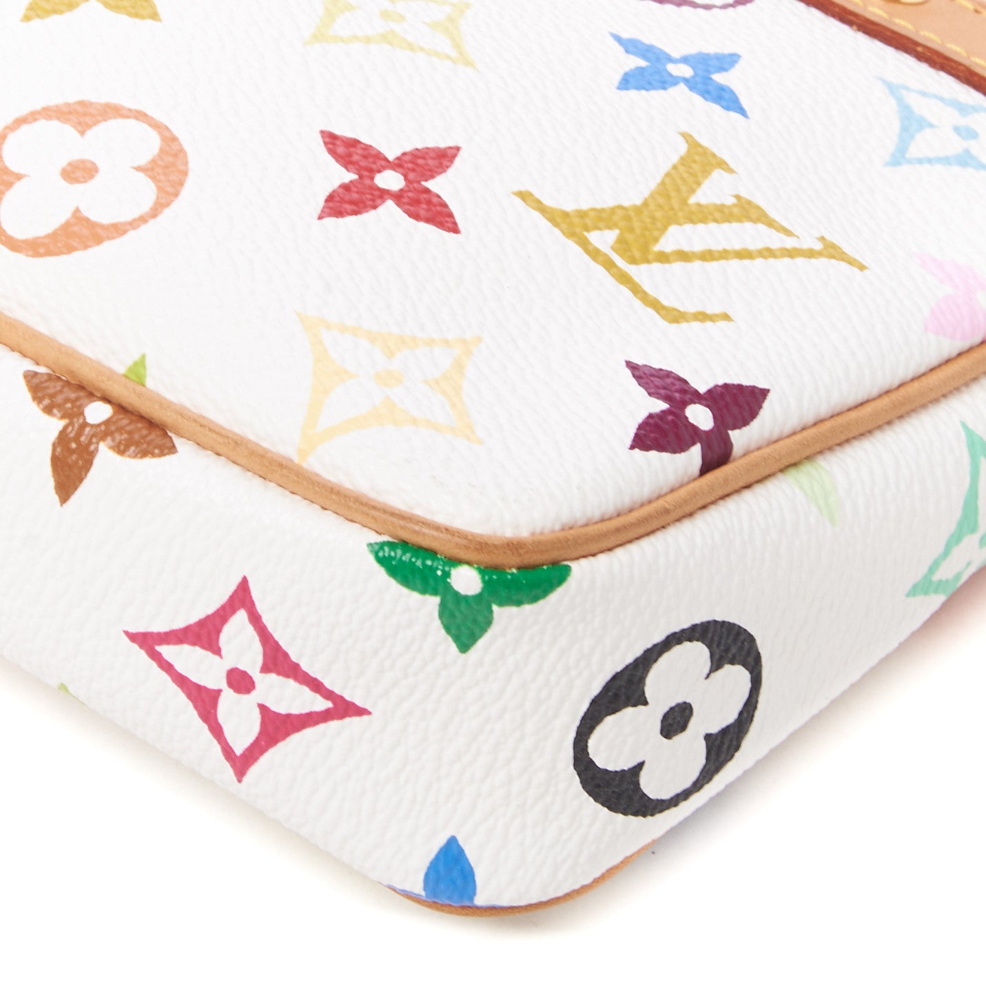 Louis Vuitton Monogram Multicolor Pochette Accessories White 4 of 7