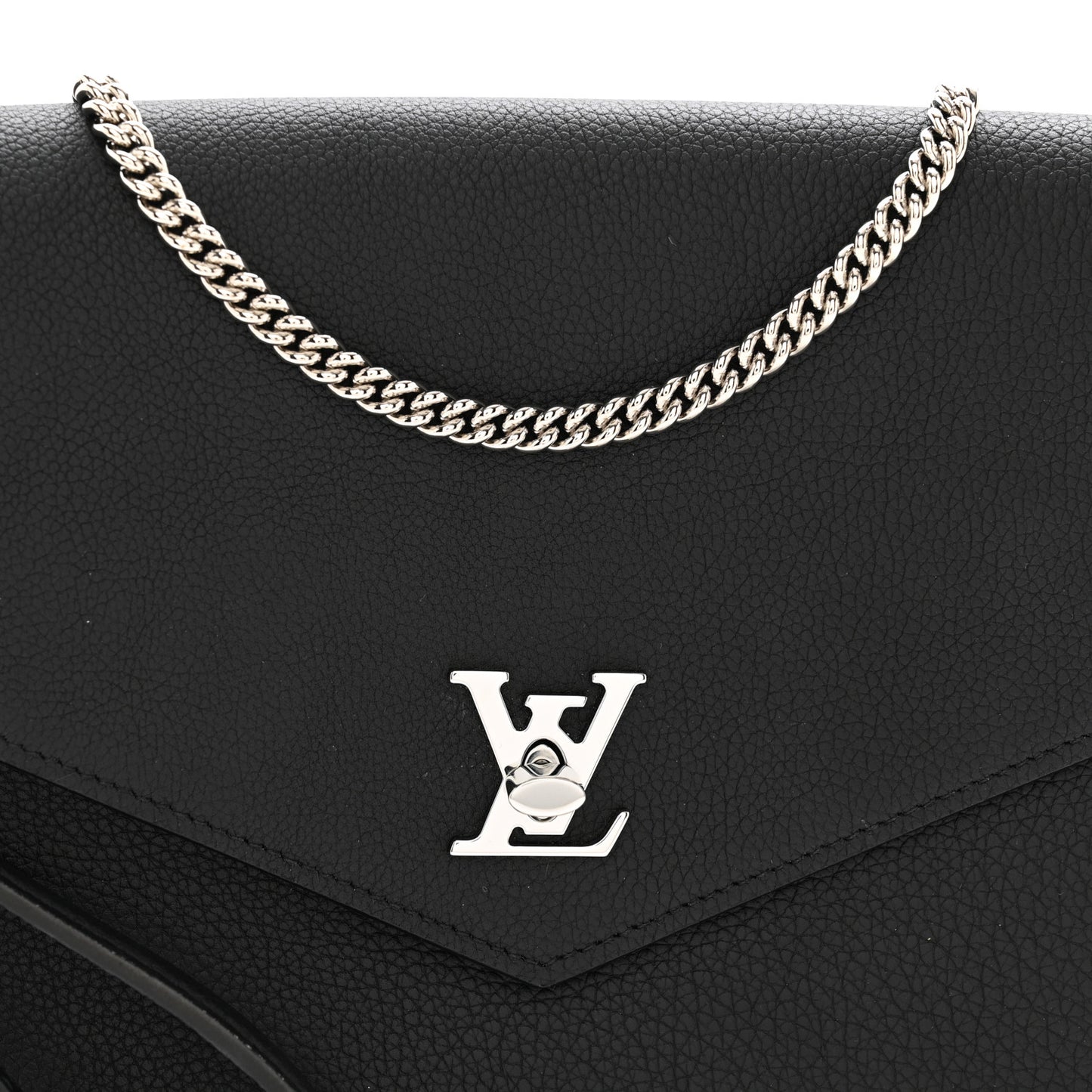 Soft Calfskin My Lockme Pochette Black