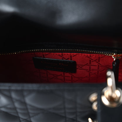 Christian Dior Lambskin Cannage Small My ABCDior Lady Dior Black 8 of 11
