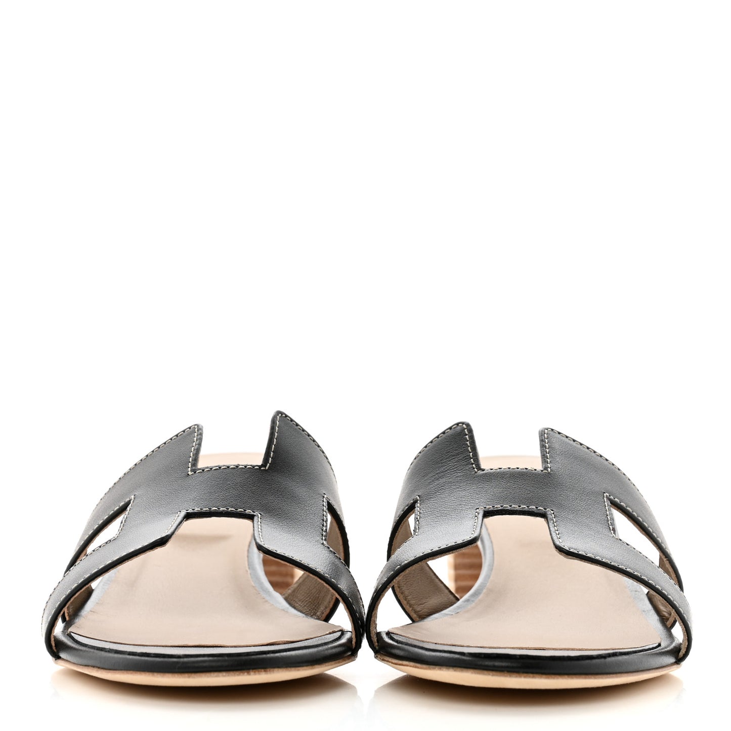 Calfskin Oasis Sandals 41 Black