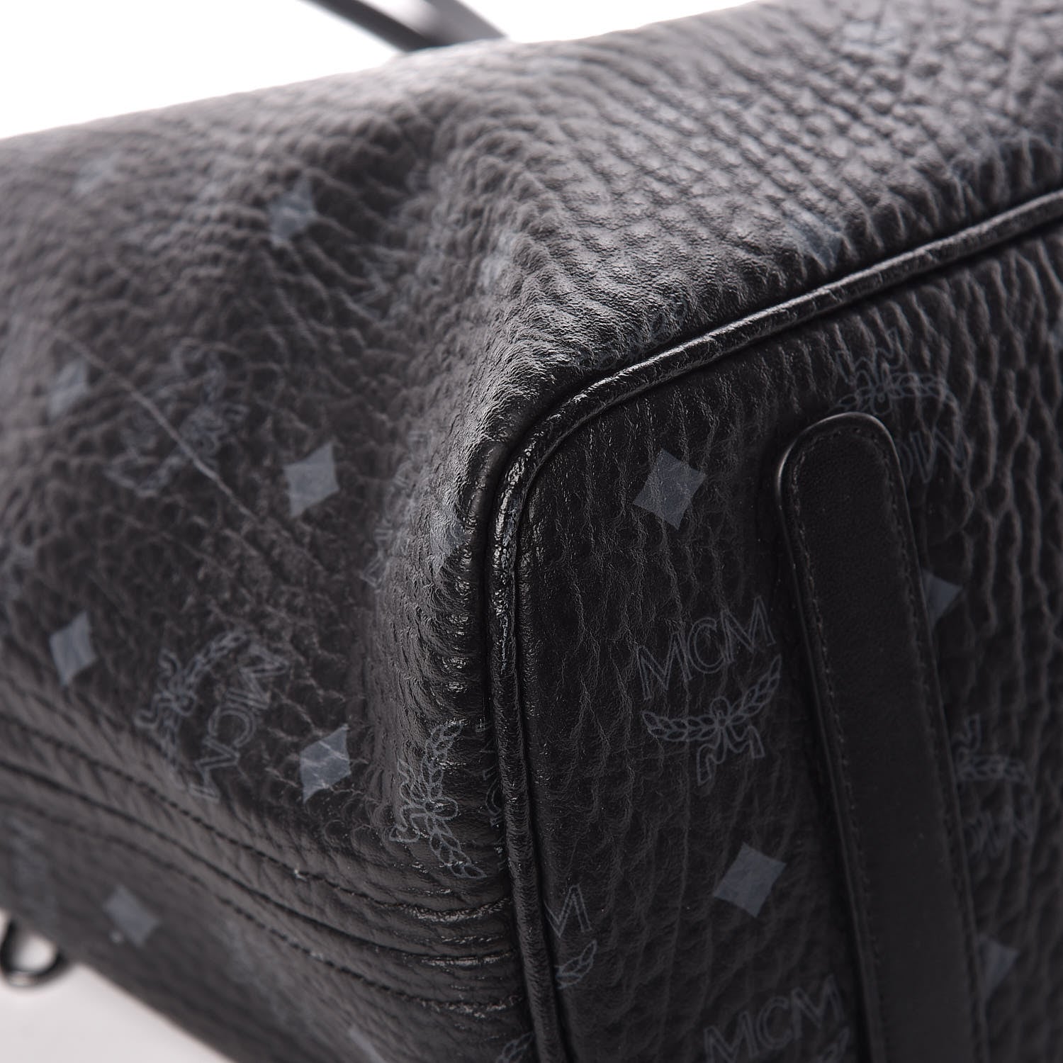 MCM Visetos Medium Project Reversible Shopper Tote Black 15 of 21