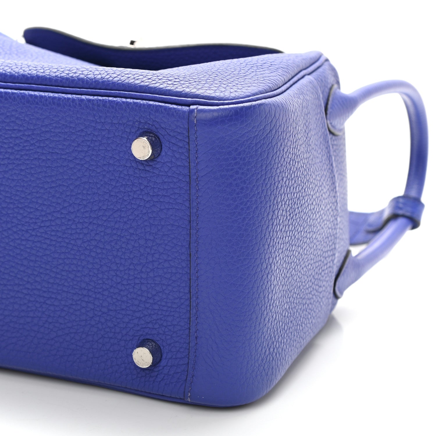 Hermes Taurillon Clemence Matte Niloticus Crocodile Touch Lindy 26 Bleu Electrique 10 of 10