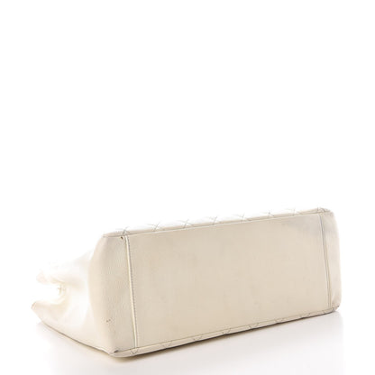 Chanel Caviar Quilted Grand Shopping Tote GST White 4 of 20