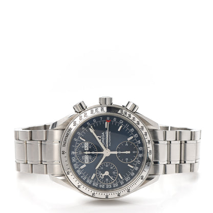 Omega Stainless Steel 39mm Speedmaster Triple Calendar Chronograph Automatic Watch Blue 3523.80 2 of 5