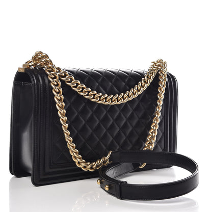 Chanel Lambskin Quilted New Medium Boy Flap Black 3 of 14