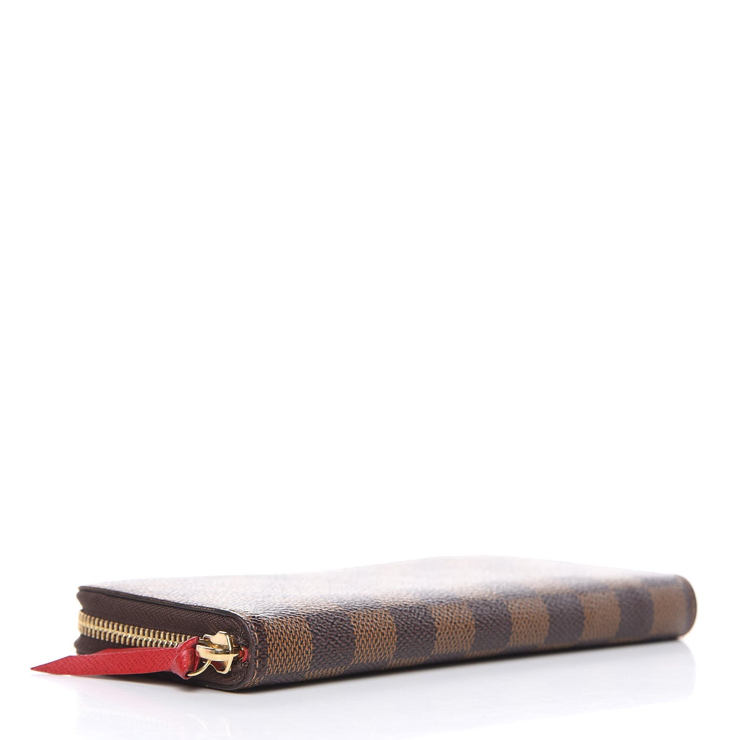 Damier Ebene Clemence Wallet Cherry