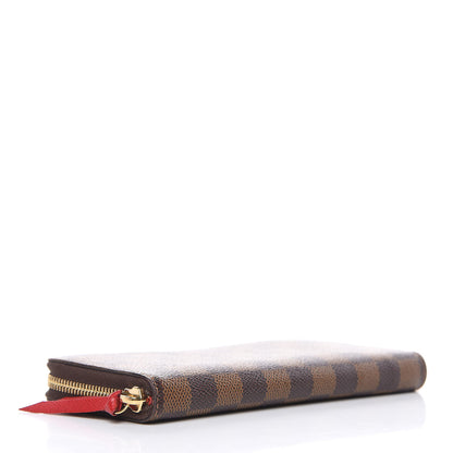 Louis Vuitton Damier Ebene Clemence Wallet Cherry 4 of 10