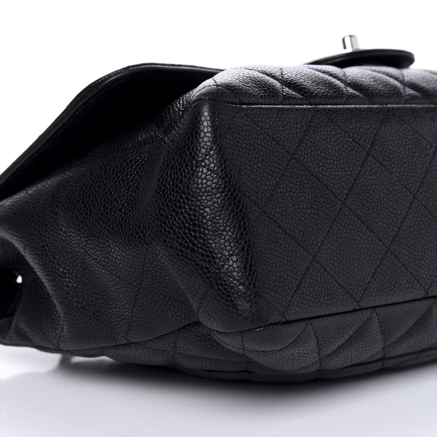 Caviar Quilted Jumbo Single Flap Black