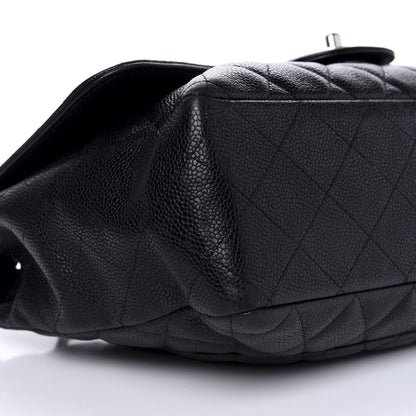 Chanel Caviar Quilted Jumbo Single Flap Black 7 of 9