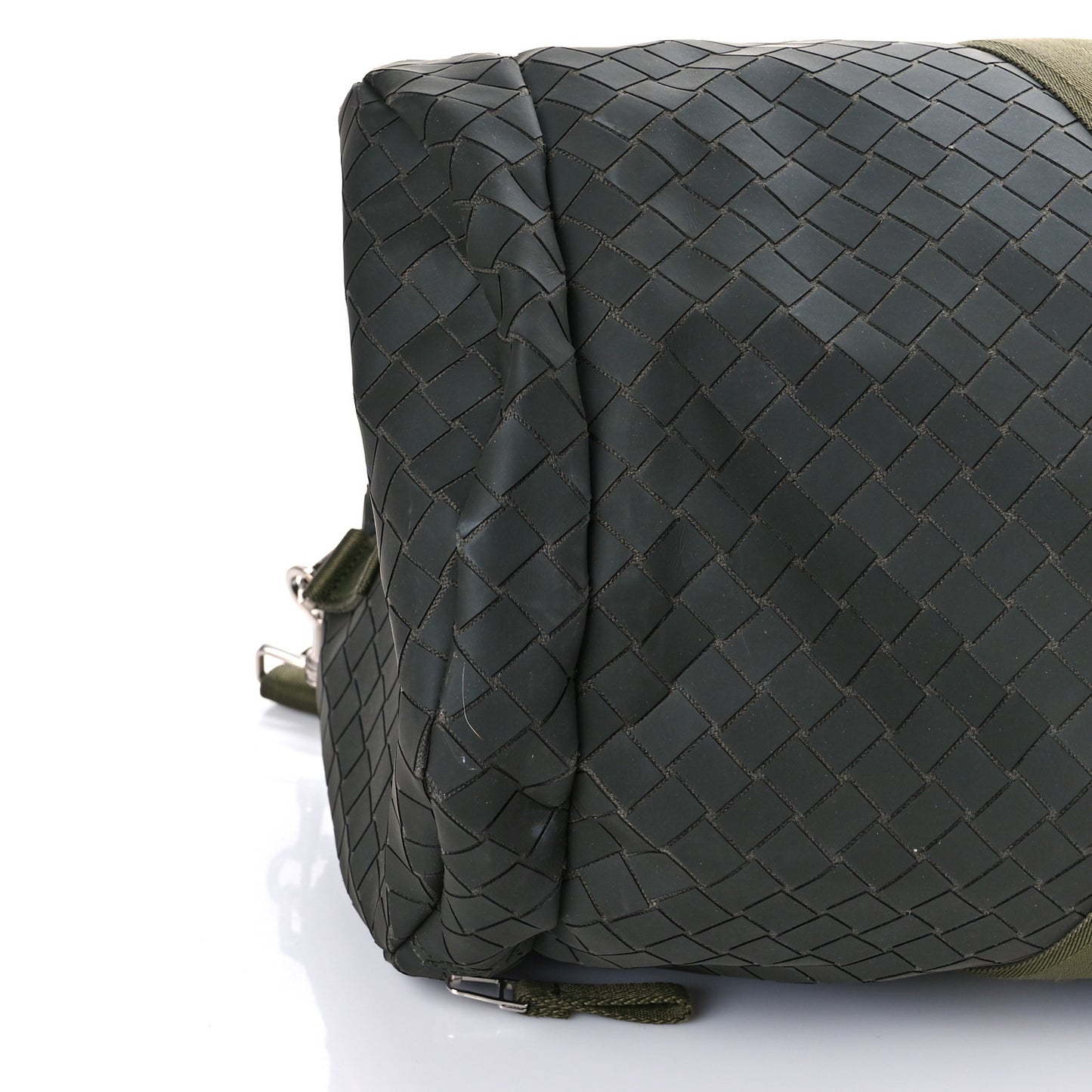 Intrecciato Rubber Canvas Duffle Bag Camping