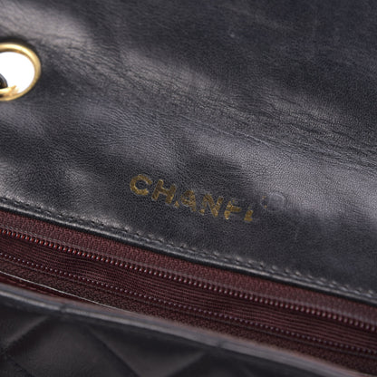 Chanel Lambskin Quilted Small Single Flap Black 10 of 14