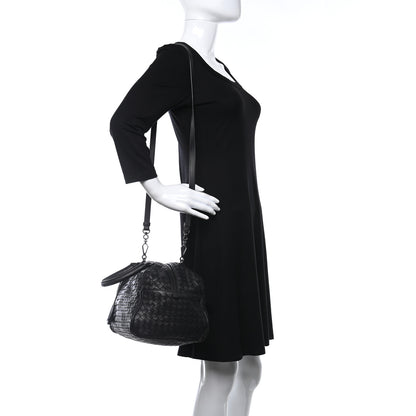 Bottega Veneta Nappa Intrecciato Boston Black 2 of 17