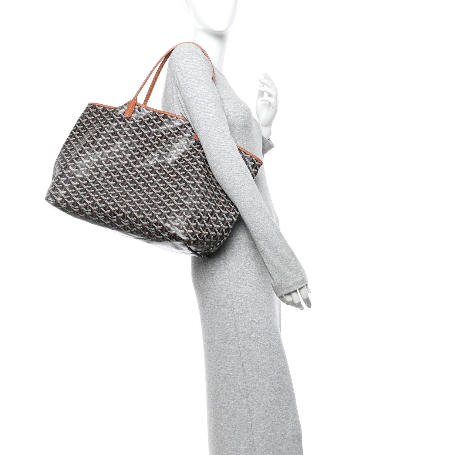 Goyard Goyardine Saint Louis GM Black Gold 2 of 9
