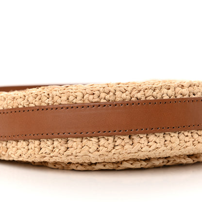 Saint Laurent Raffia Sac Round Naturel 8 of 9