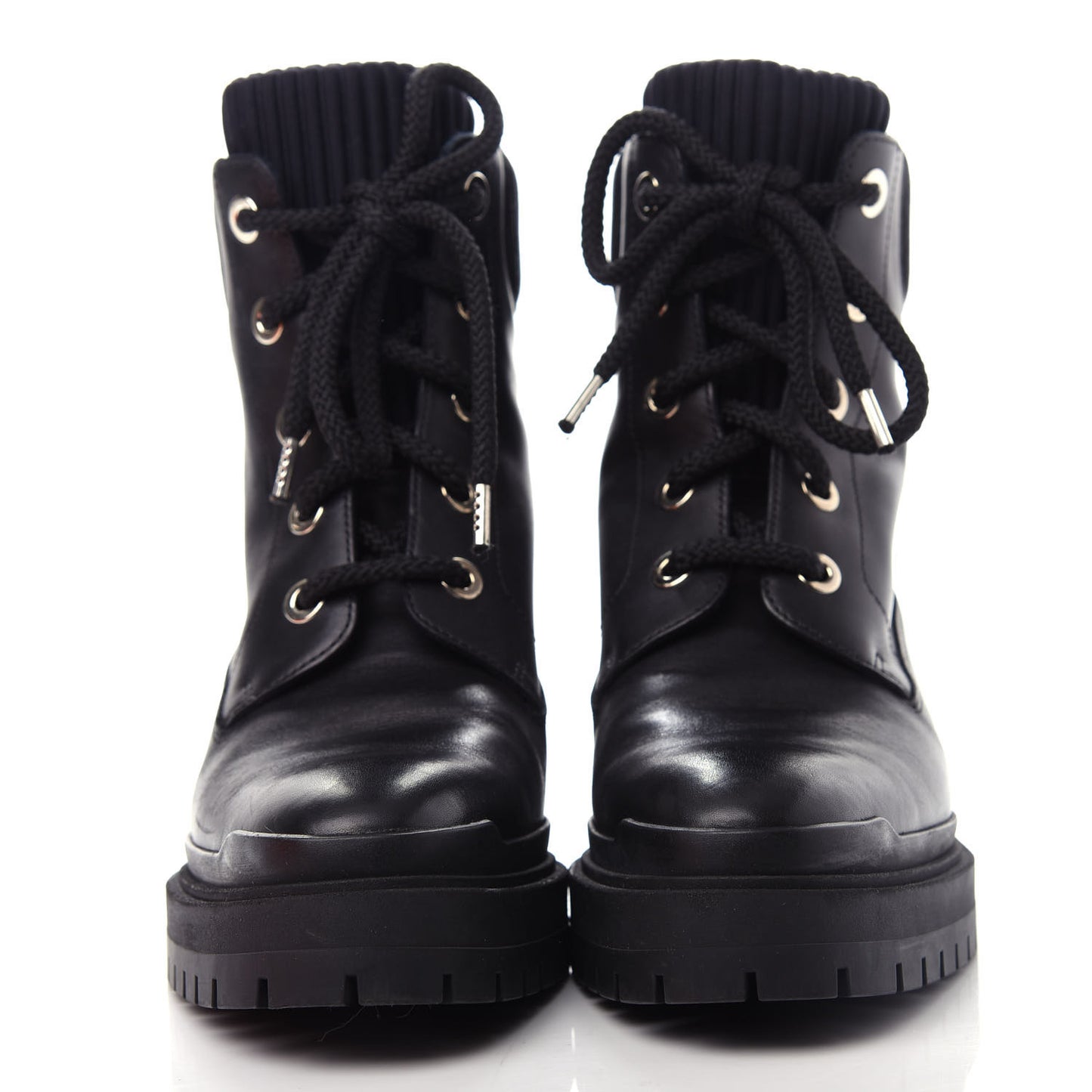 Calfskin Still Ankle Boots 37 Black