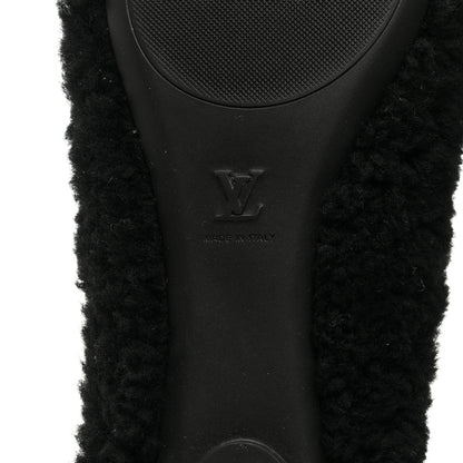 Louis Vuitton Shearling Popi Ballerina Flats 41 Black 6 of 8