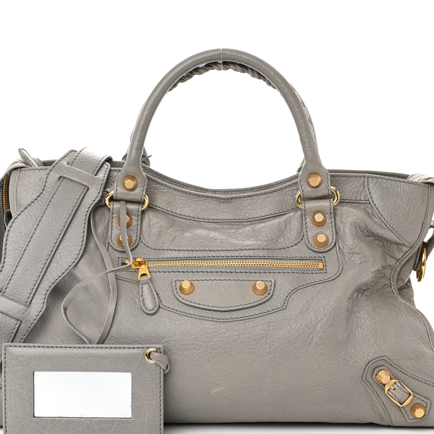 Balenciaga Agneau Giant 12 Gold Hardware City Gris Pyrite 8 of 10
