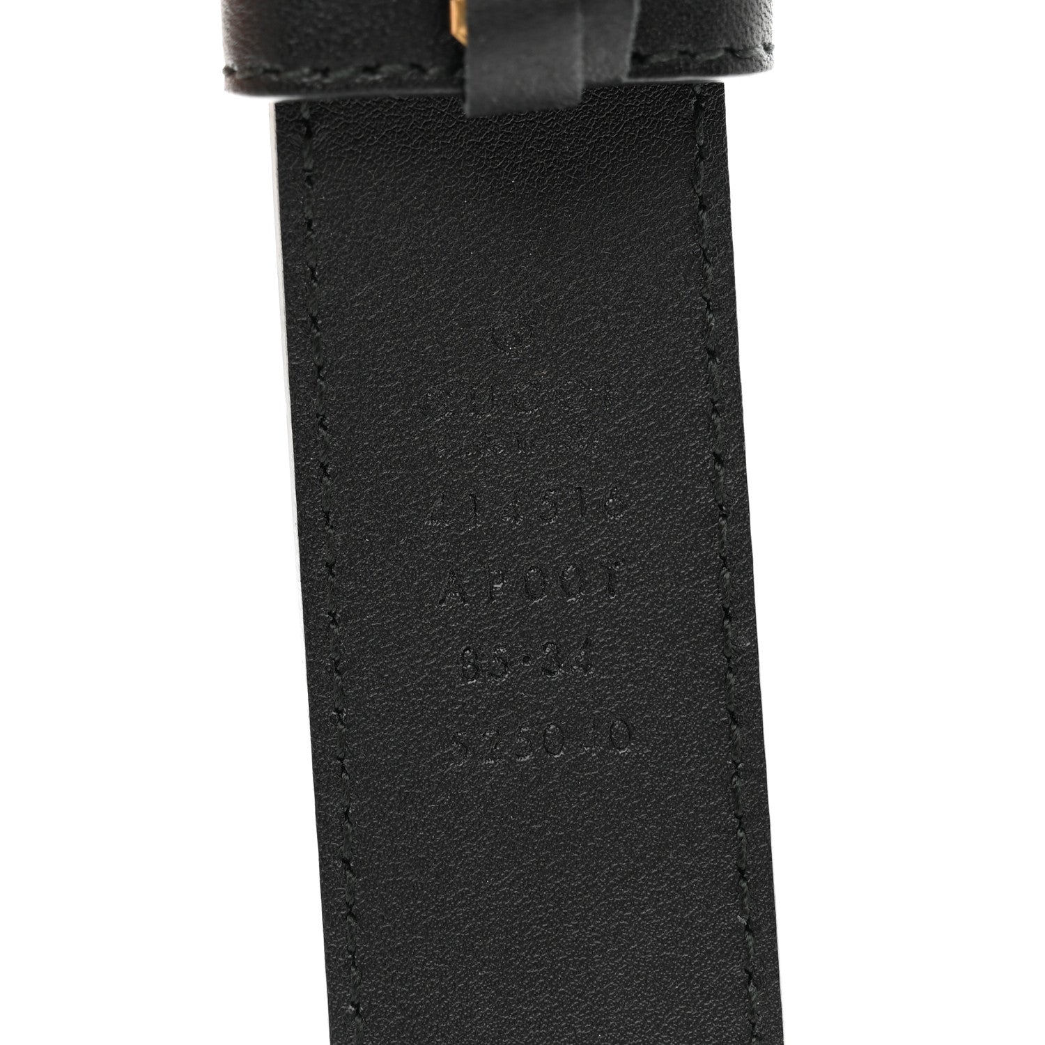 Gucci Calfskin Double G 30mm Belt 85 34 Black 3 of 5