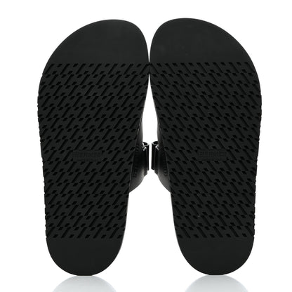 Hermes Calfskin Womens Chypre Sandals 36 Black 5 of 11