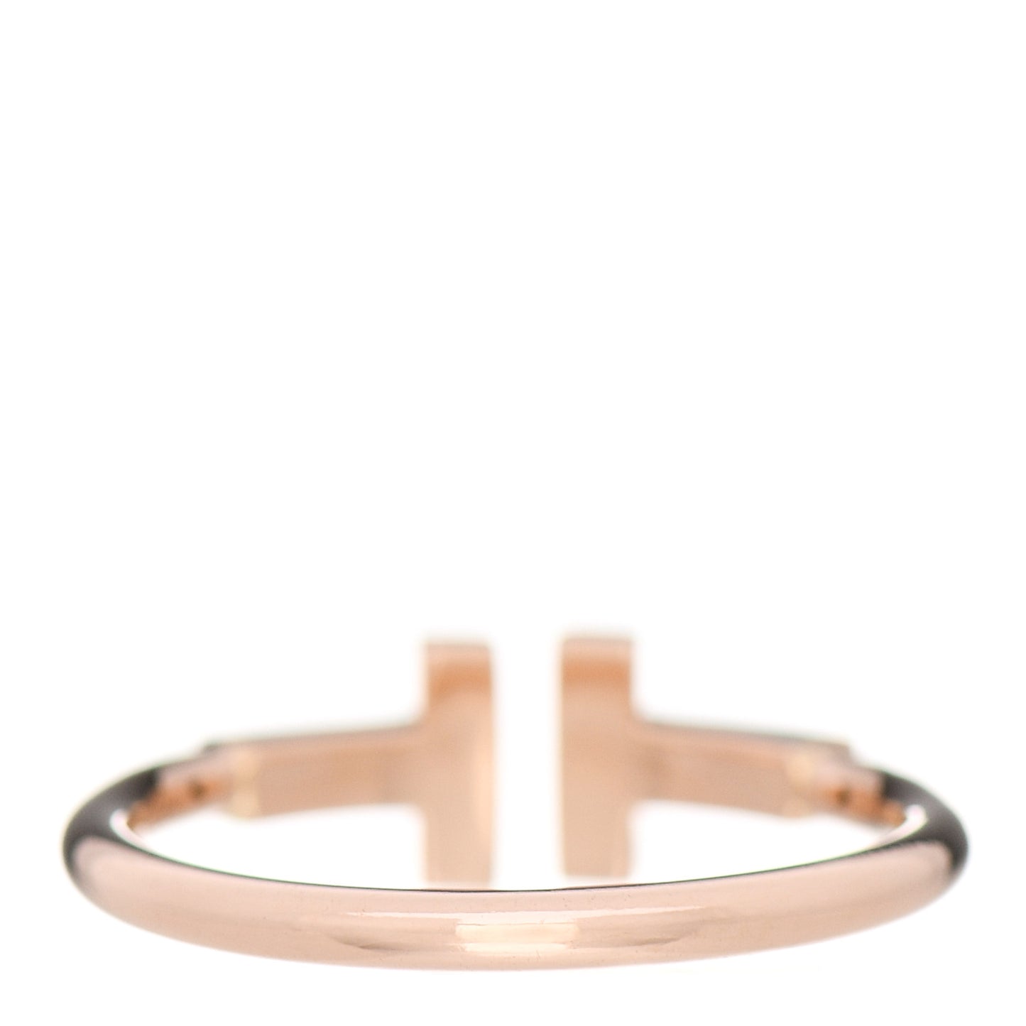 18K Rose Gold T Wire Ring 53 6.5