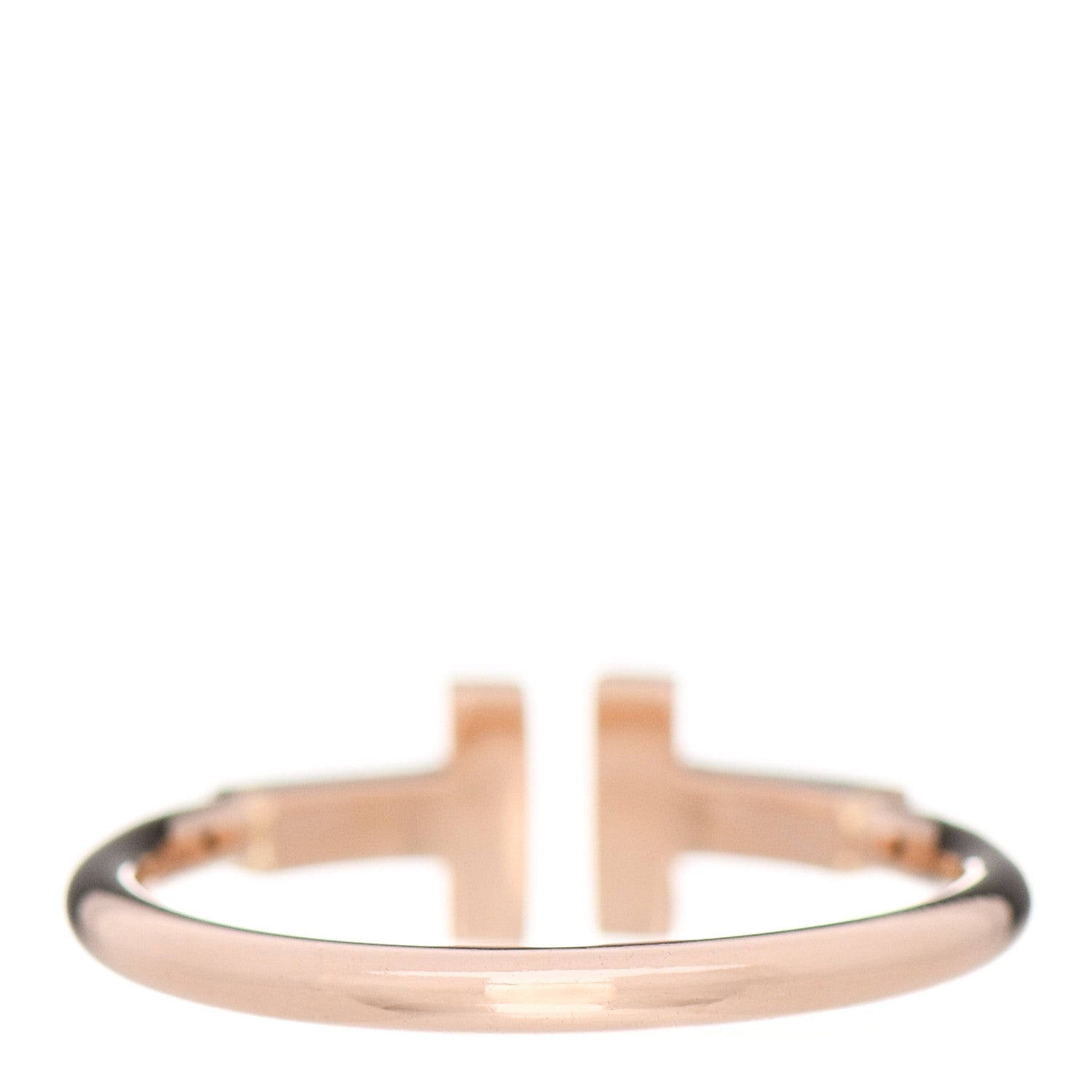 Tiffany 18K Rose Gold T Wire Ring 53 6.5 3 of 5