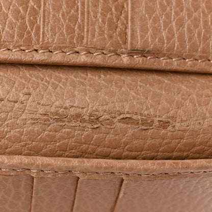 Gucci Dollar Calfskin Interlocking G French Wallet Camelia 9 of 11