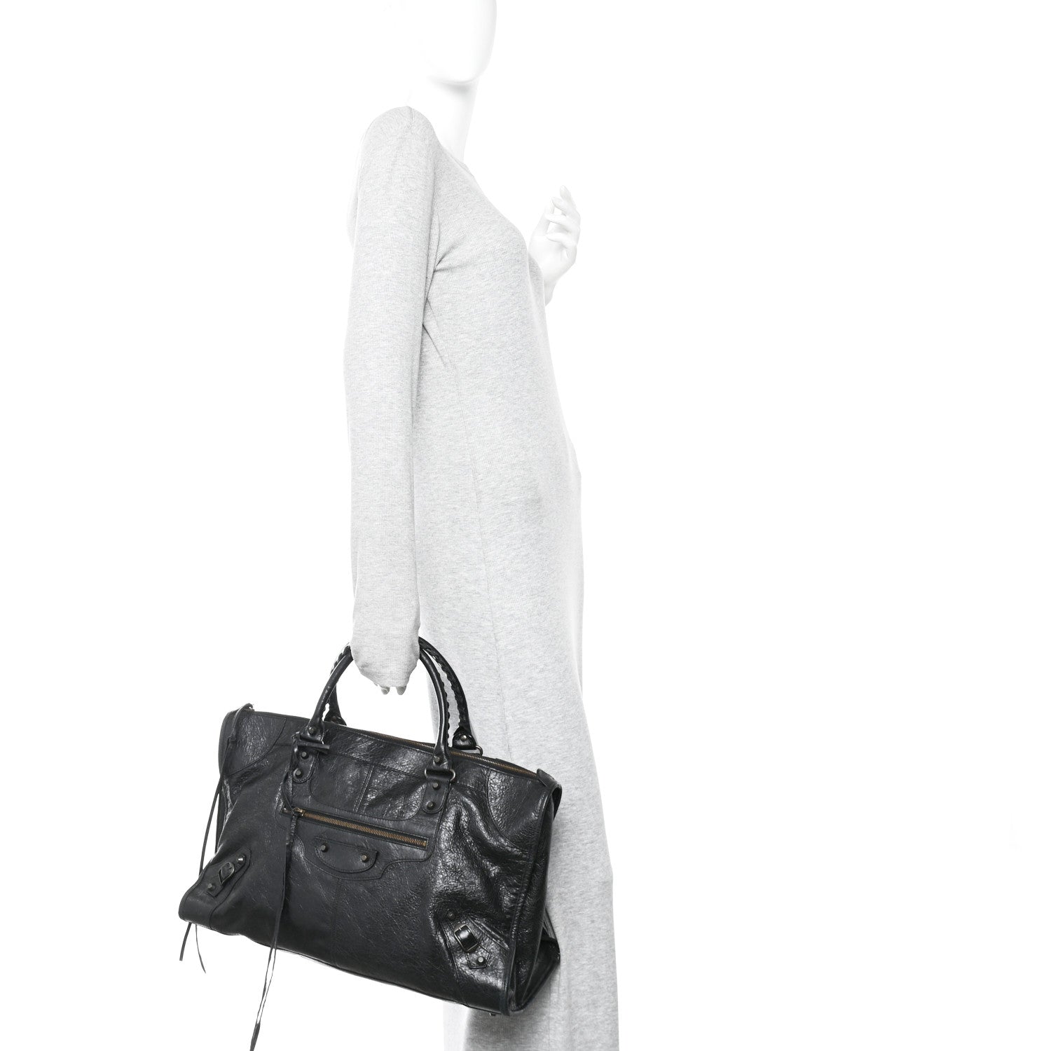 Balenciaga Agneau Classic Hardware Work Black 2 of 13