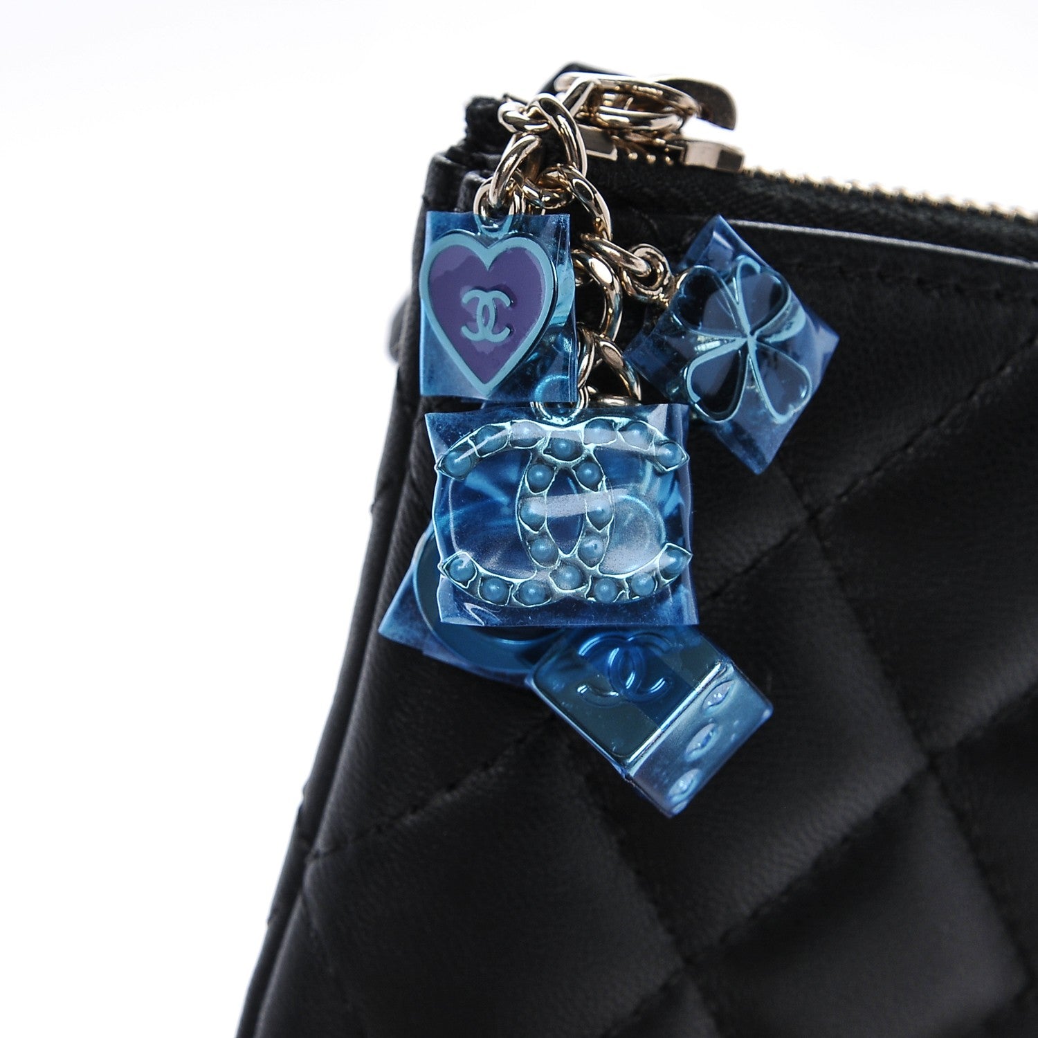 Chanel Lambskin Quilted Casino Coin Purse Black 5 of 8