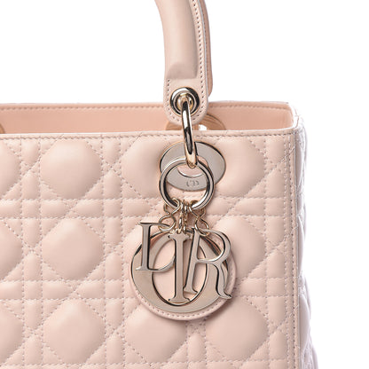Christian Dior Lambskin Cannage Medium Lady Dior Light Pink 11 of 12