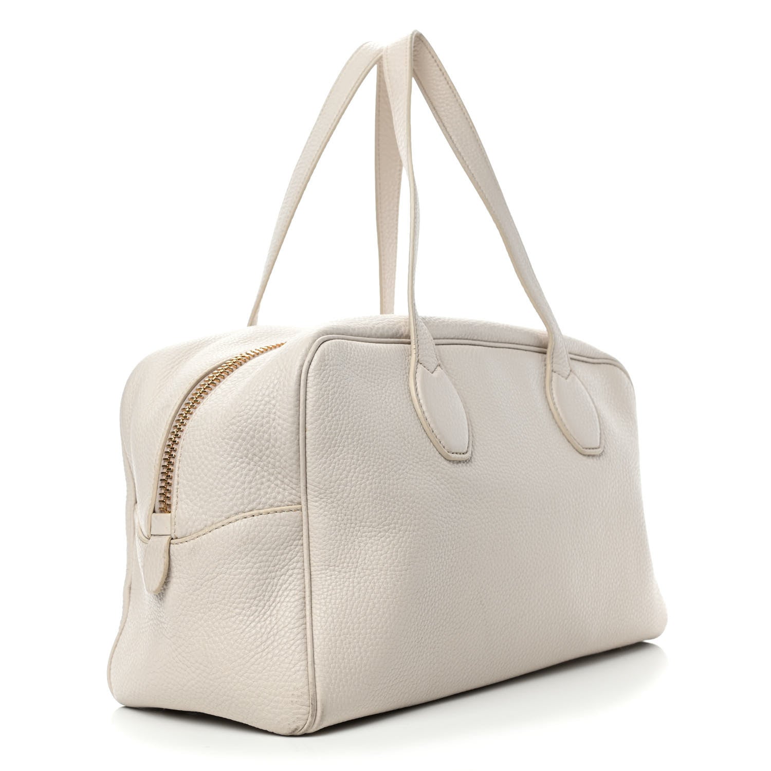 Prada Vitello Daino Bowler Talco 2 of 7