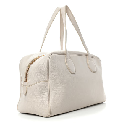 Prada Vitello Daino Bowler Talco 2 of 7