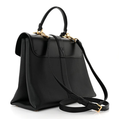 Louis Vuitton Grained Smooth Calfskin Rose Des Vents MM Black 3 of 9