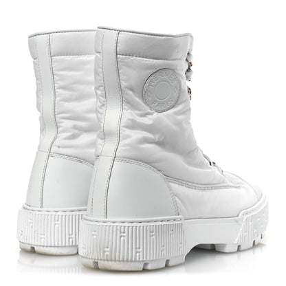 Hermes Calfskin Parachute Fresh Ankle Boots 37 White 5 of 14