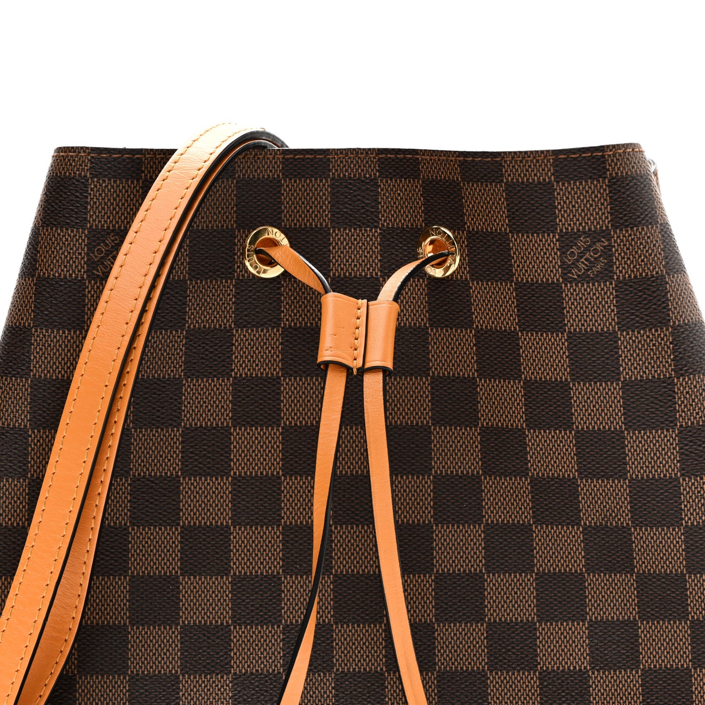 Damier Ebene Neonoe MM Safran