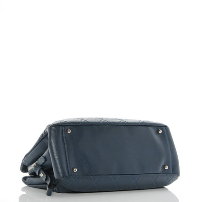 Chanel Caviar Quilted Timeless CC Tote Blue 4 of 8