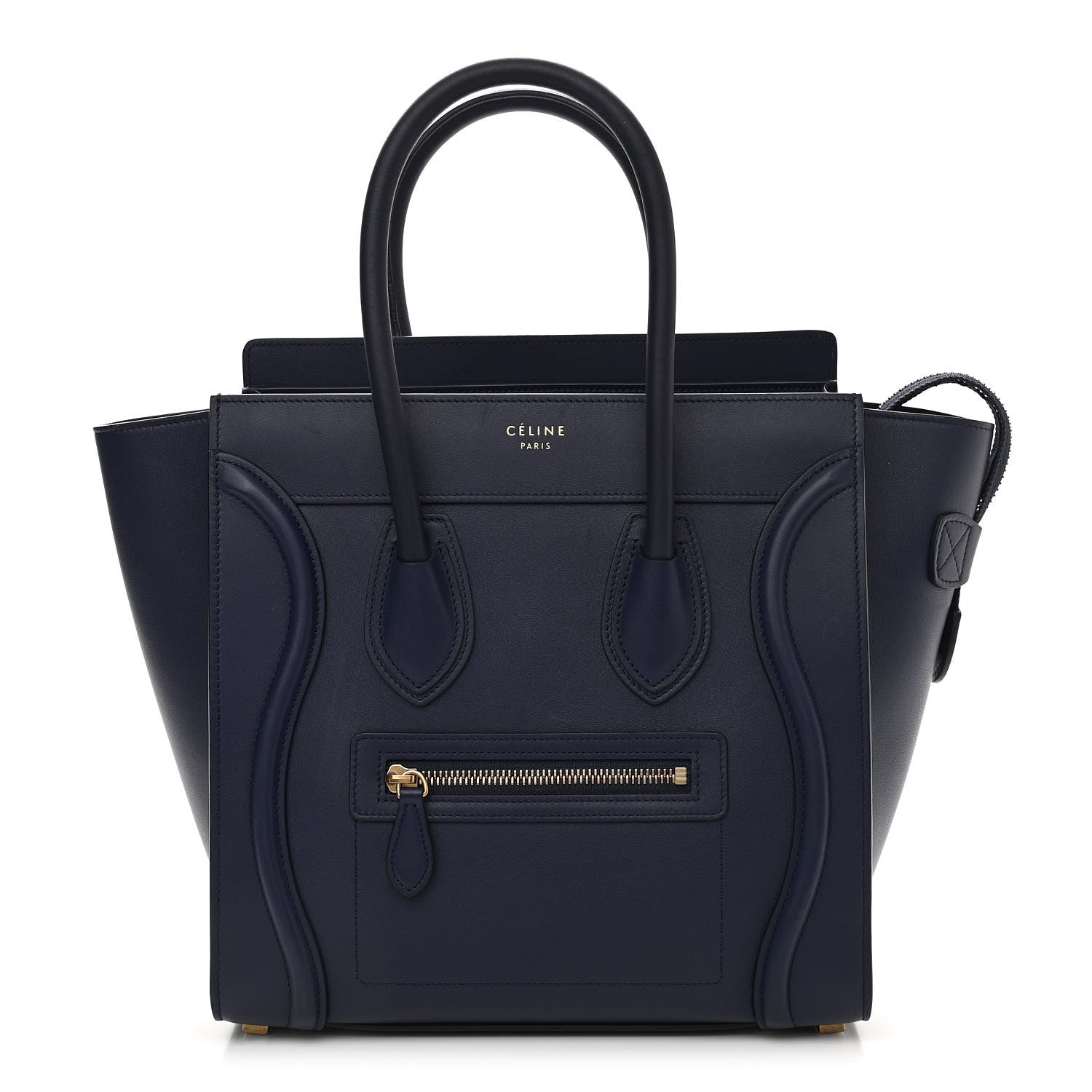 Celine Smooth Calfskin Micro Luggage Ink 1 of 10