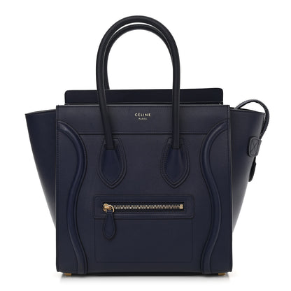 Celine Smooth Calfskin Micro Luggage Ink 1 of 10