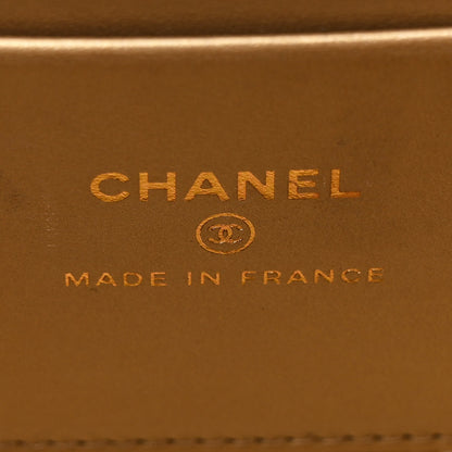 Chanel Lambskin Quilted Small Pearl Crush Vanity Case With Chain Black 7 of 11