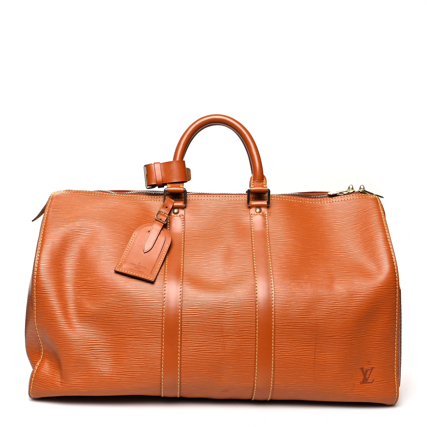 Louis Vuitton Epi Keepall 45 Cipango 1 of 18