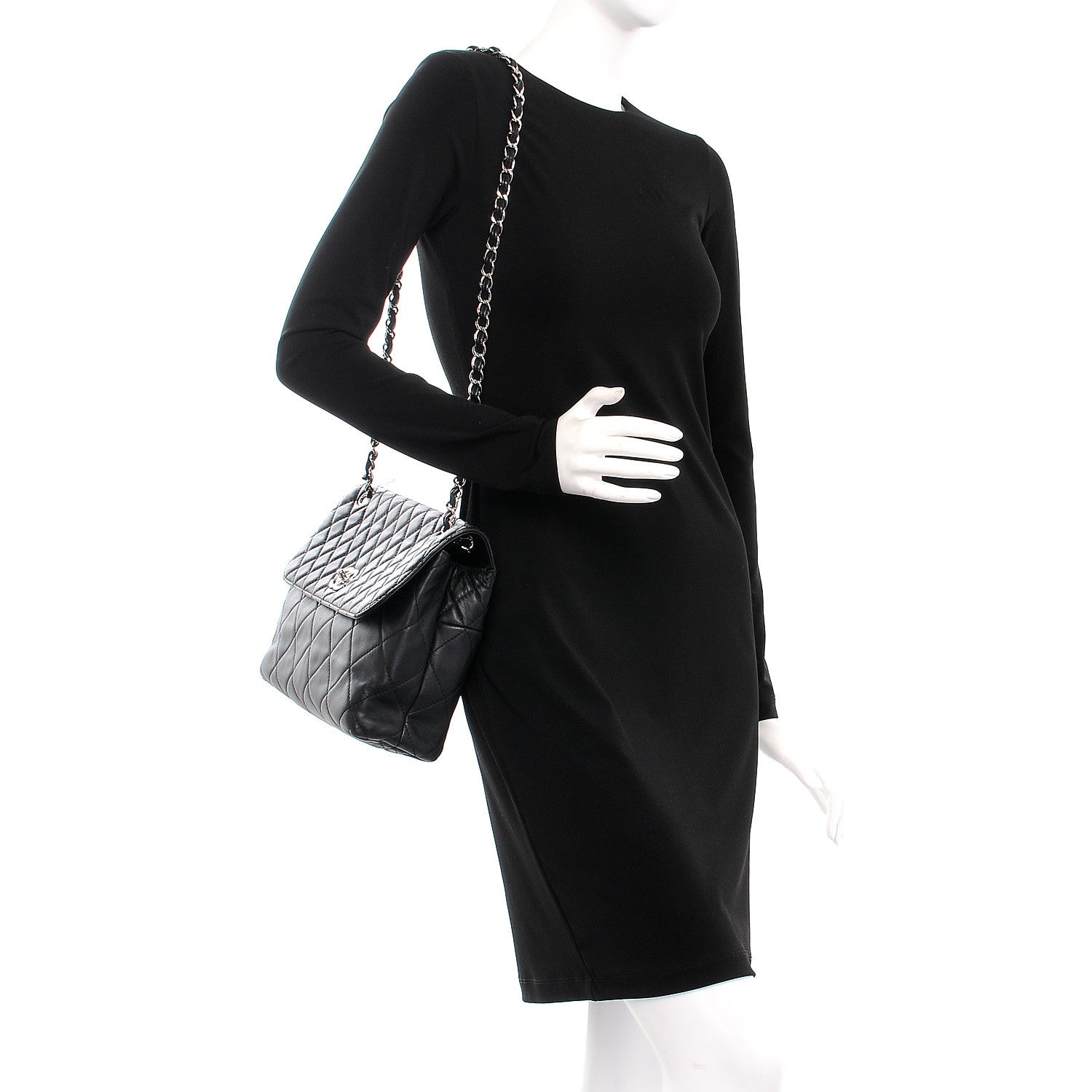 Chanel Calfskin Quilted In The Business Flap Black 2 of 12