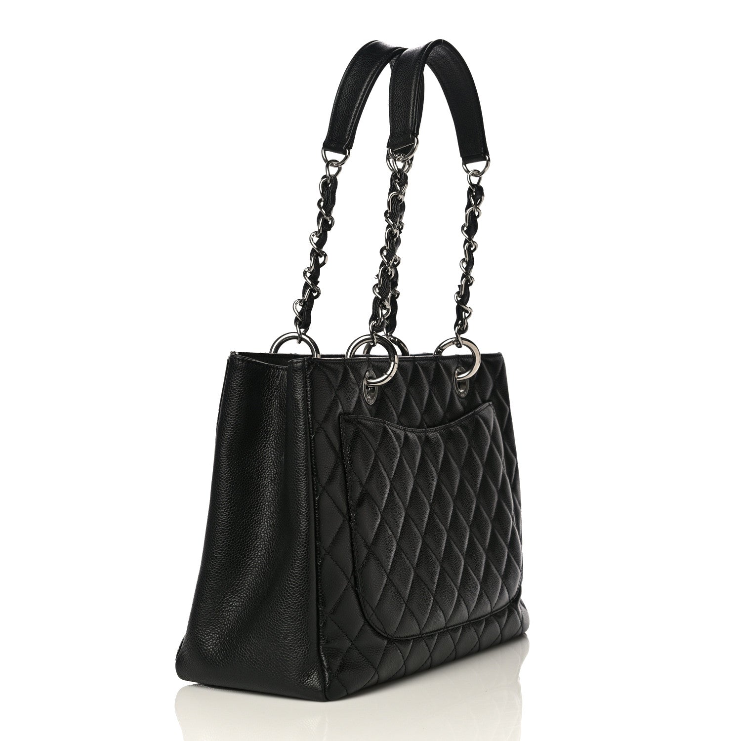 Chanel Caviar Quilted Grand Shopping Tote GST Black 3 of 11
