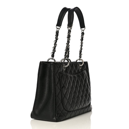 Chanel Caviar Quilted Grand Shopping Tote GST Black 3 of 11