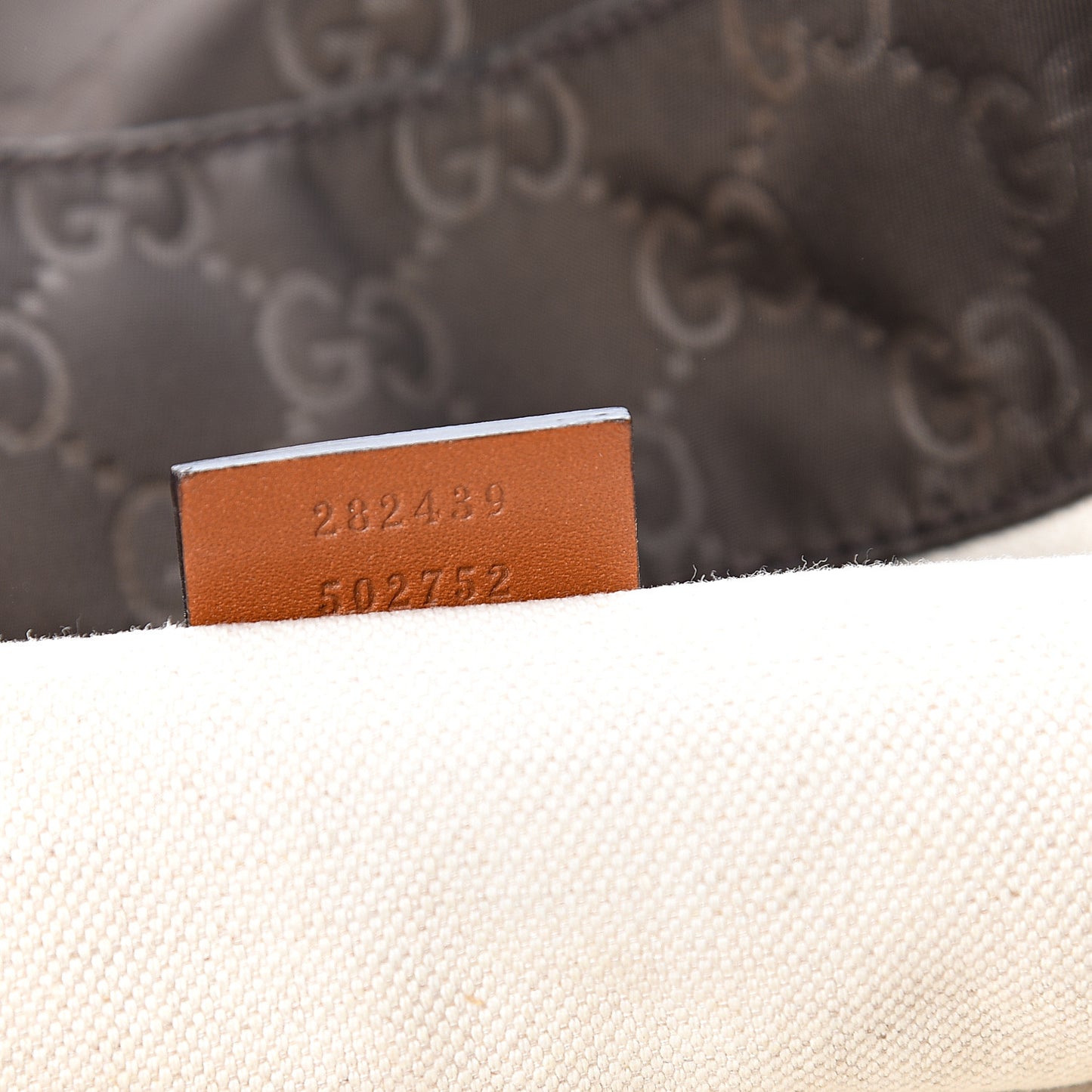 Nylon Monogram Medium Tote Brown