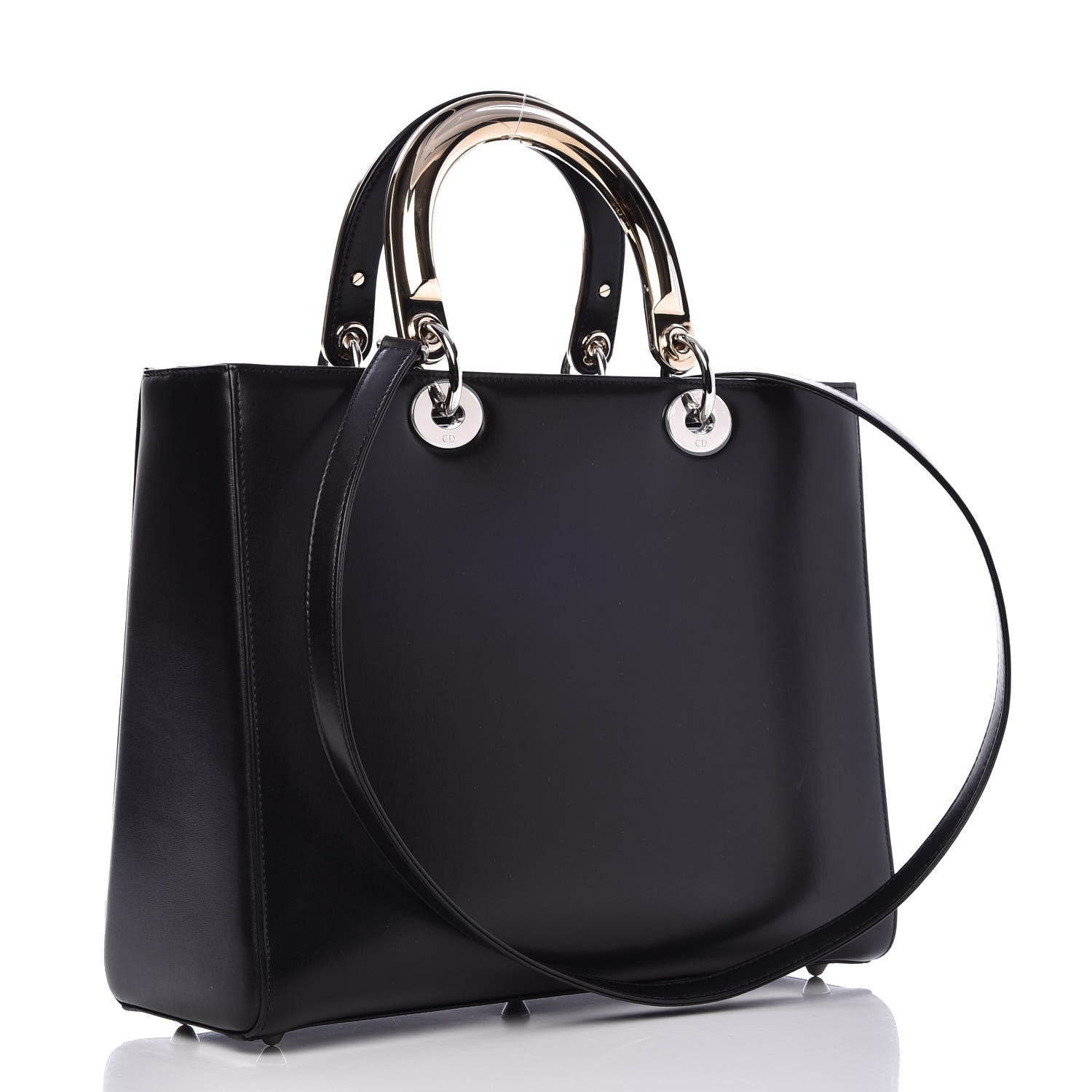 Christian Dior Smooth Calfskin Large Lucky Badges Lady Dior Black 4 of 10