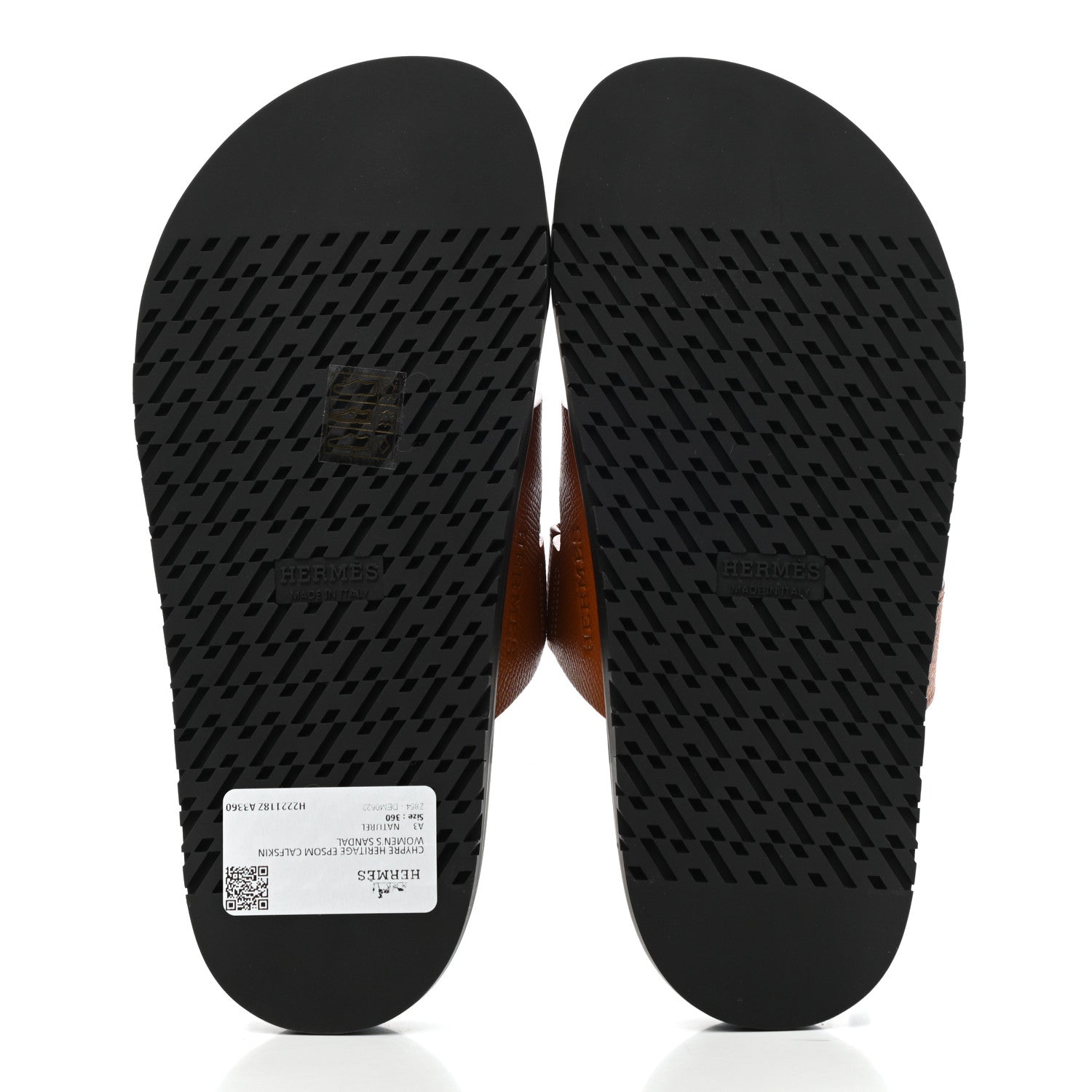Hermes Epsom Womens Chypre Sandals 36 Natural 5 of 10