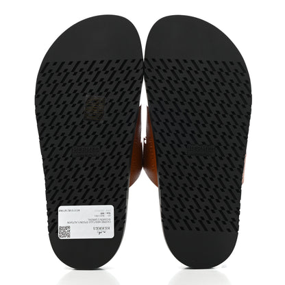 Hermes Epsom Womens Chypre Sandals 36 Natural 5 of 10