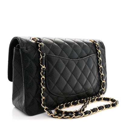 Chanel Caviar Quilted Medium Double Flap Black 3 of 11
